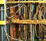 Copper wiring of telephone exhange